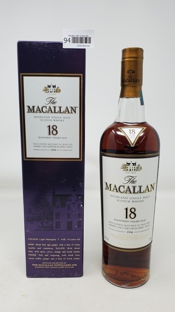 Macallan 1994 18 Year Old