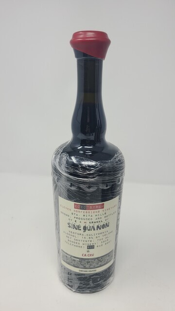 Sine Qua Non Eleven Confessions Vineyard Syrah 2020