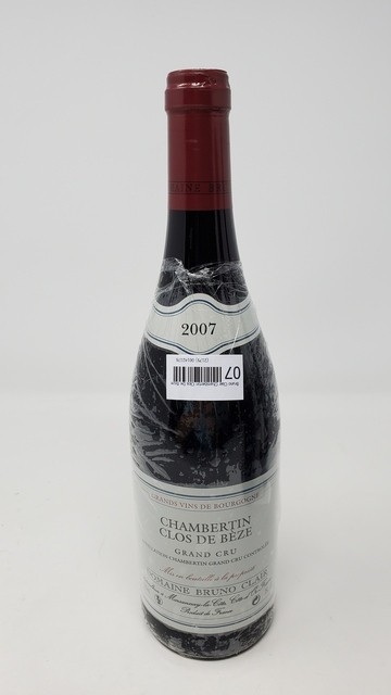 Bruno Clair Chambertin Clos de Beze 2007