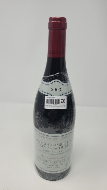 Bruno Clair Gevrey Chambertin Clos St Jacques 2003