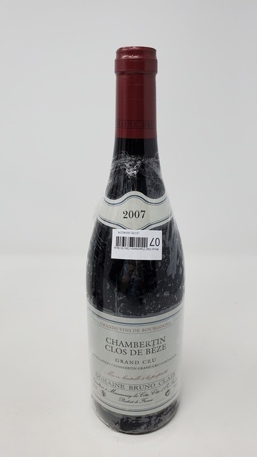 Bruno Clair Chambertin Clos de Beze 2007
