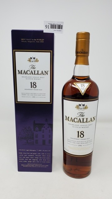 Macallan 1991 18 Year Old