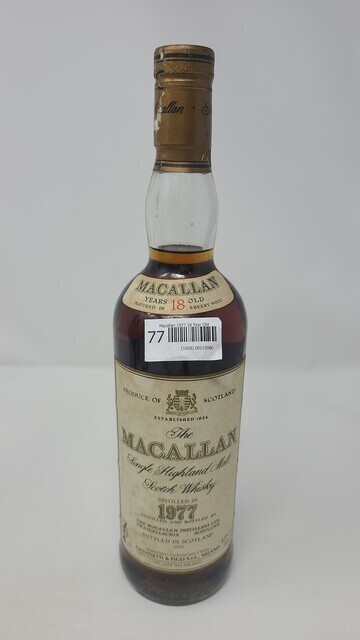 Macallan 1977 18 Year Old