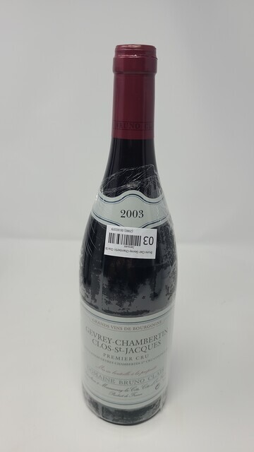 Bruno Clair Gevrey Chambertin Clos St Jacques 2003