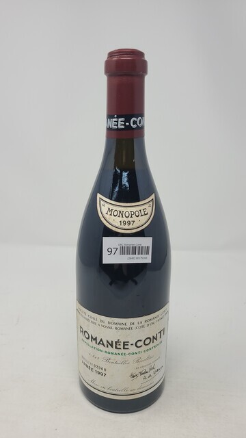 空瓶　ROMANÉE-CONTI 1997 DRC ROMANEE CONTI 2000 MONOPOLE Glass Bottle (empty) From