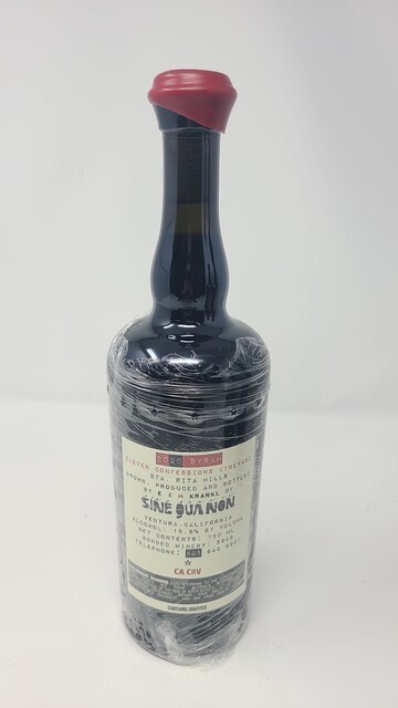 Sine Qua Non Eleven Confessions Vineyard Syrah 2020