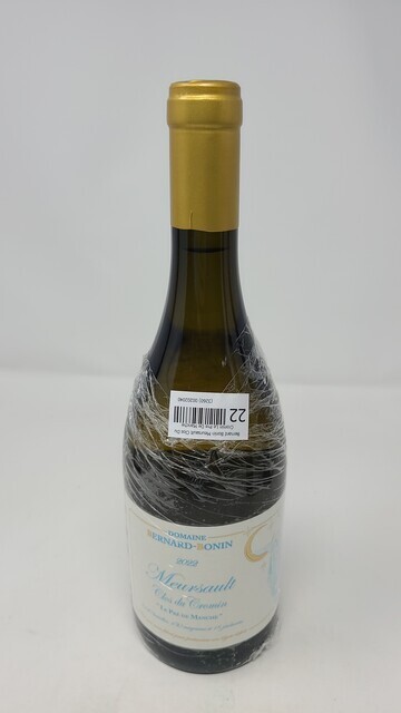 Bernard Bonin Meursault Clos du Cromin Le Pre de Manche 2022