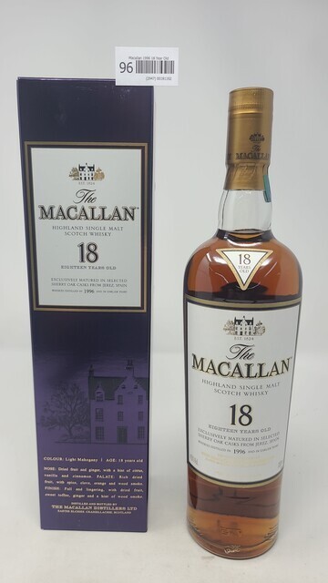 Macallan 1996 18 Year Old