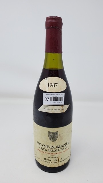 Henri Jayer Vosne Romanee Cros Parantoux 1987