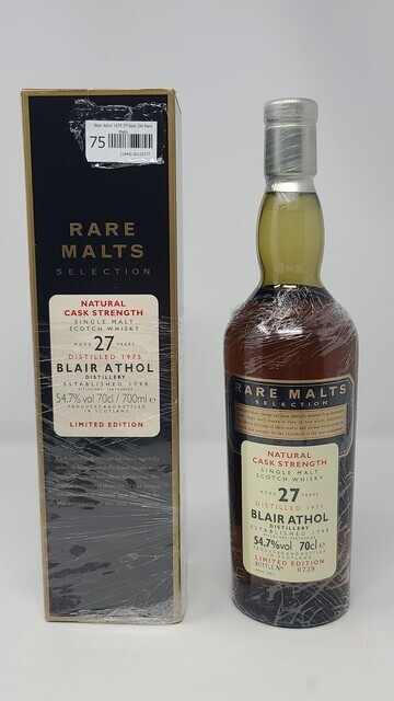 Blair Athol 1975 27 Year Old Rare Malts