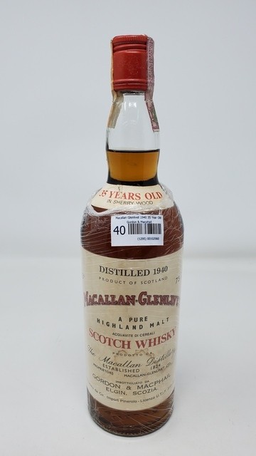 Macallan Glenlivet 1940 35 Year Old Gordon & Macphail