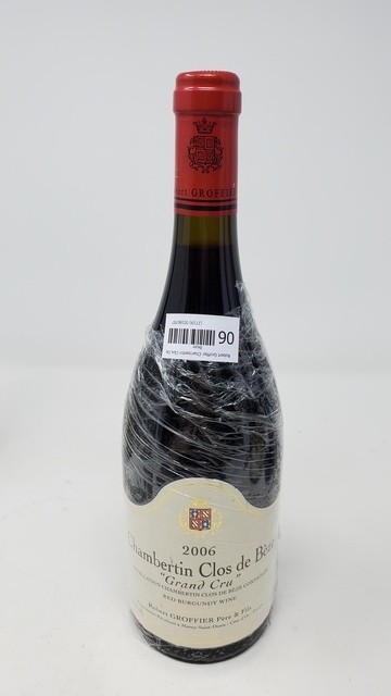 Robert Groffier Chambertin Clos de Beze 2006