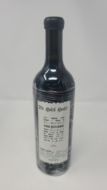 Sine Qua Non the Hated Hunter Syrah 2017